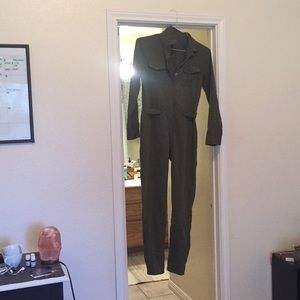 Army green jumpsuit